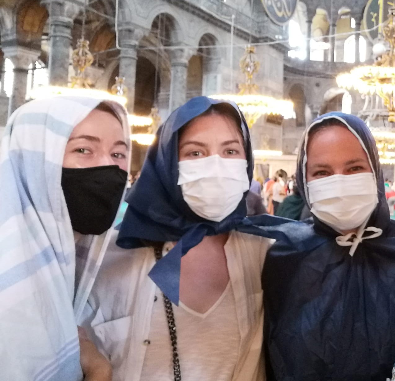 Guided istanbul Tours's guests inside the Hagia Sofia.