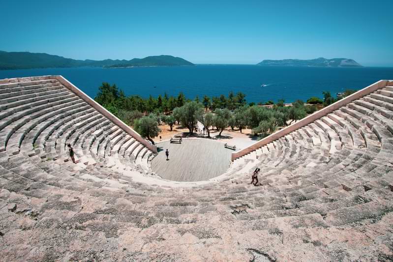 Antiphellos Amphitheater lycia turkey