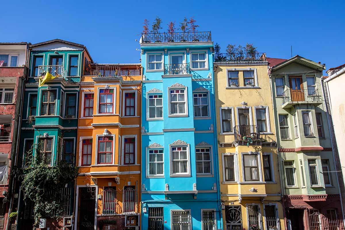 Colorful Houses in Istanbul Balat