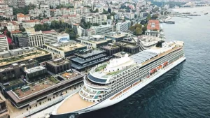 Galataport and Cruise Ship in Istanbul