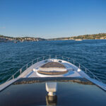 deck of private yacht in bosphorus