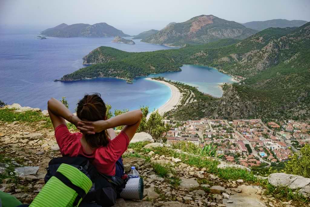 Lycian Way view islands and beaches turkey fethiye