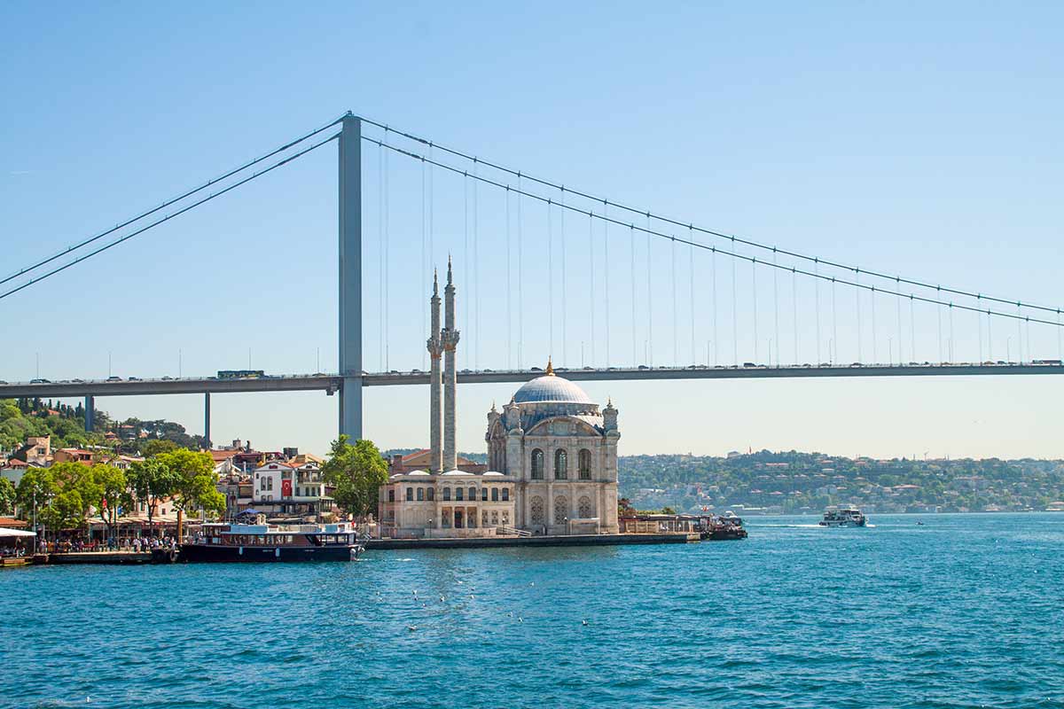 Ortakoy Bosphorus Mosque View