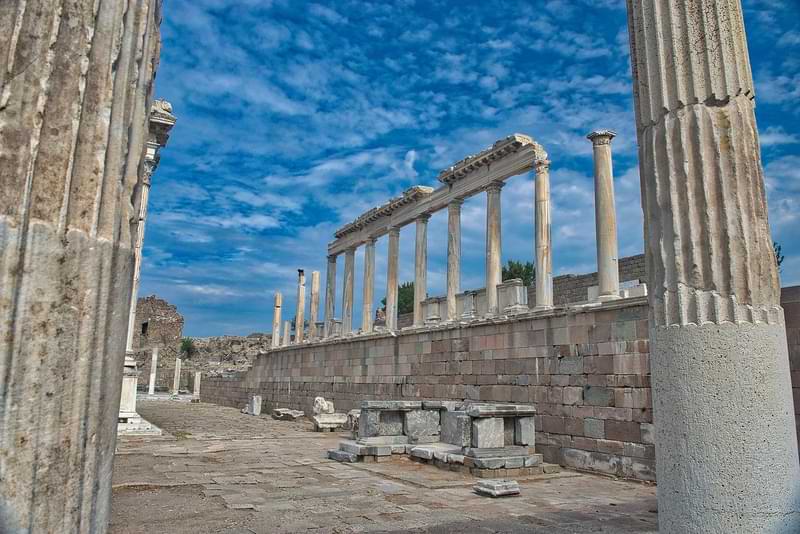 Columns and Ruins of Pergamon Ancient City