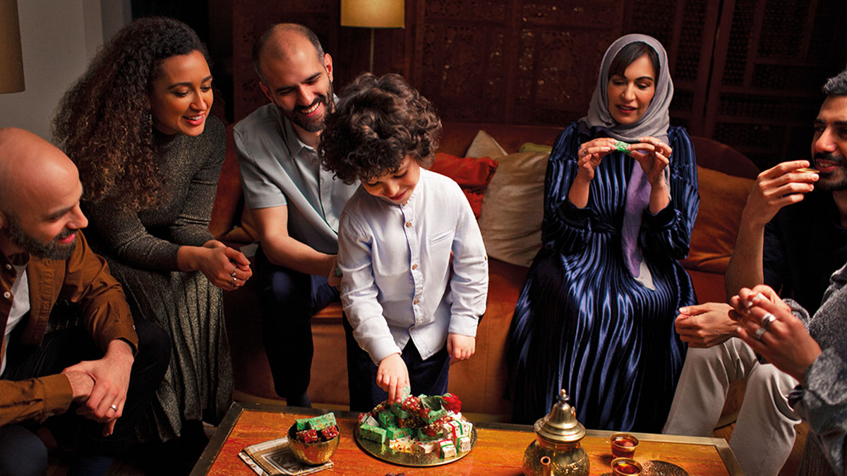 Ramadan Eid Ceramony with family
