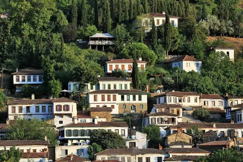Sirince has famous wines and old town with hilly streets