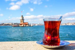 Turkish Tea, Bosphorus and Maiden's Tower