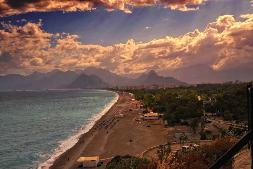 amazing clouds endless beaches of Antalya