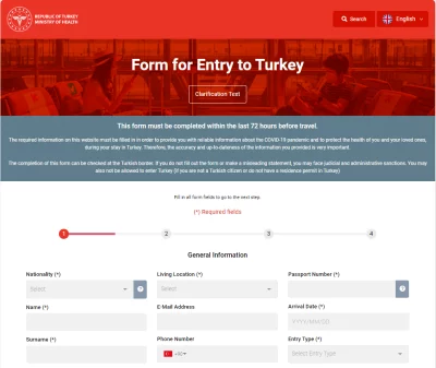 Last Coronavirus Form for Entry to Turkey, trip to turkey, 