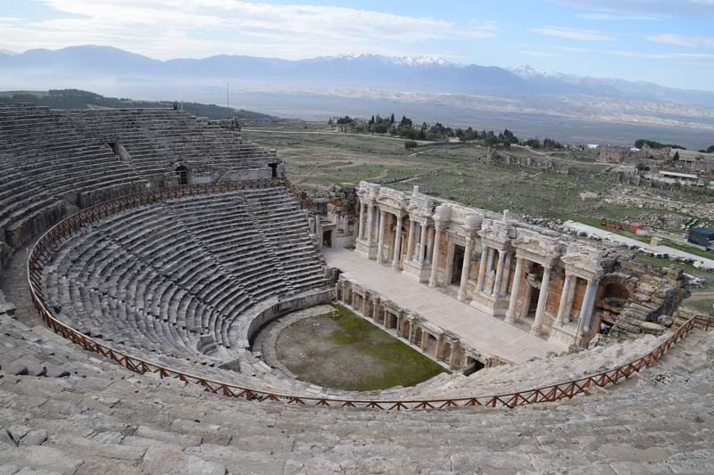 hierapolis ancient theatre in pamukkale