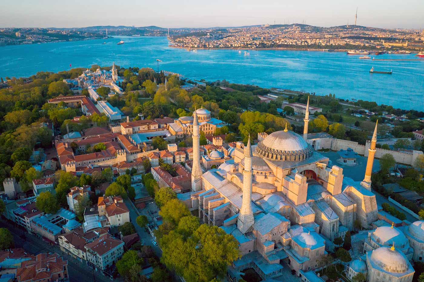 Istanbul Hagia Sophia and Bosphorus View