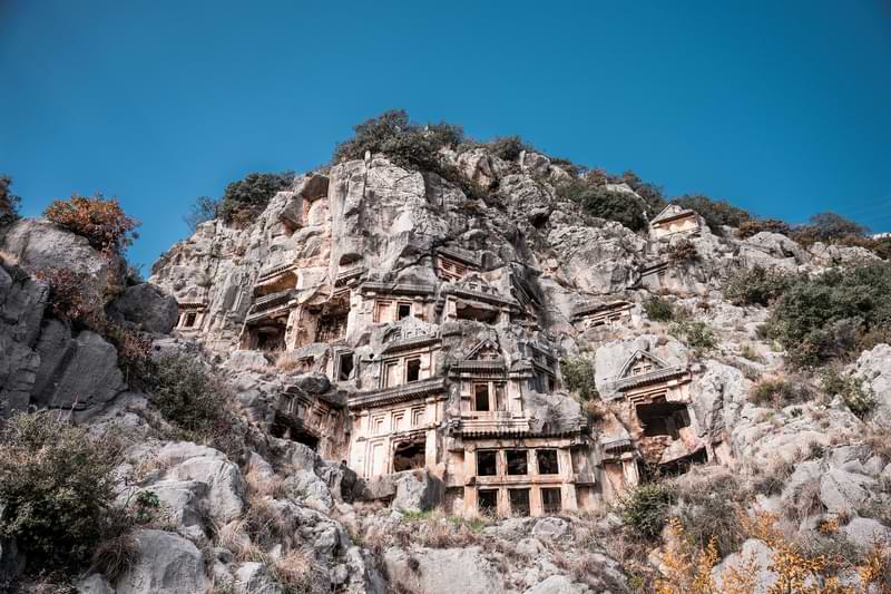 myra ancient city lycia way lycia rock tombs
