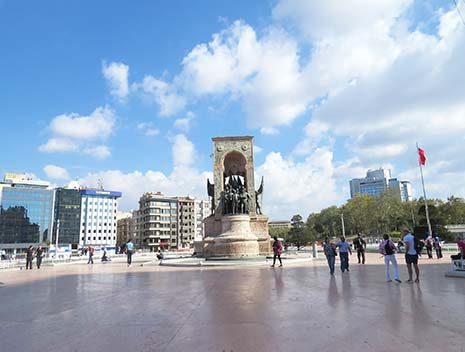 Taksim Square in Istiklal Street