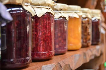 Vary of jam - typical Turkish Breakfast