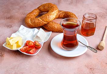 Turkish Breakfast bagel Simit